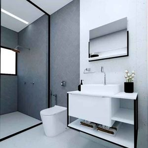Betel Kit Espelheira+balcao Branco 800x470x450 - Gabinetto