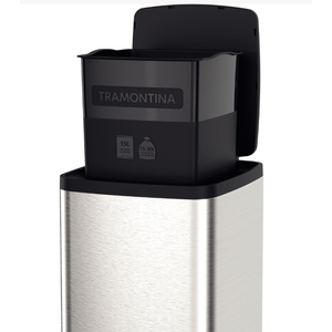Lixeira Inox C/pedal Octos 15l - Tramontina