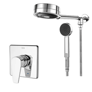 Kit Chuveiro Technoshower C/ Desviador + Monocomando Lift Cromado - Docol