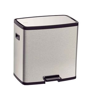 Octos Lixeira Inox C/pedal 15+15l 2 Boca - Tramontina