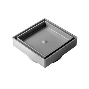 Ralo Quadratta Cinza Oculto 10x10 - Simmetria