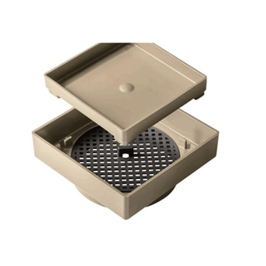 Ralo Quadratta Oculto Bege 10x10 - Simmetria