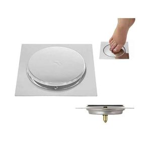 Ralo Click Quadrado  Cromado 15x15 - Simmetria