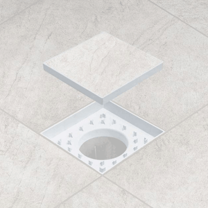 Ralo Quadratta Bege Oculto 15x15 - Simmetria