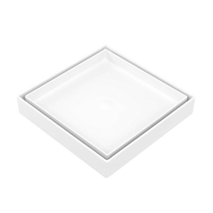 Ralo Quadratta Branco Oculto 15x15 - Simmetria