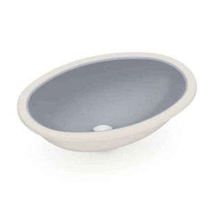 Cuba Embutir Oval Cinza Platino 49,5x33,0 - Roca Louça