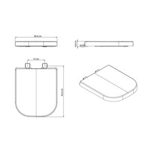 Assento Termofixo Amortecido Gap Branco - Roca Louça