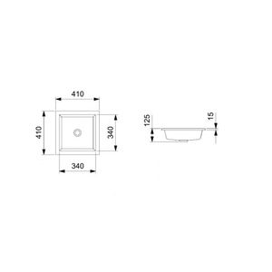 Cuba Branco Sob/embutir Optica  Pq41 Br 410x410 - Roca Louça