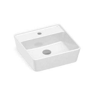 Cuba Branco Apoio Quadrada C/mesa Optica 42,0x42,0  - Roca Louça