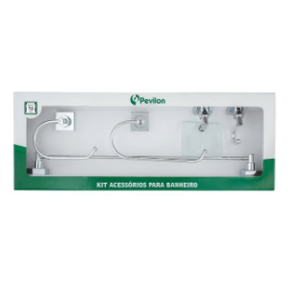 Acessorios Kit Banheiro 5 Pecas Veneza Aluminio - Pevilon