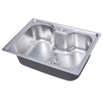 cuba cozinha gourmet aco inox luxo com valvula 60 x 42 cm  levo