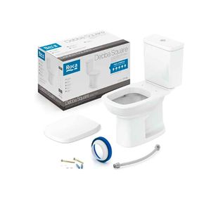 Kit Nexo Bacia Com Caixa Acoplada Mais Assento Termofixo E Acessórios Branco - Roca Louças