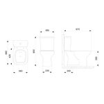 kit completo debba square bacia com caixa acoplada  acessorios de instalacao  assento soft close  roca loucas
