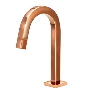 Torneira Tube Lavatorio Bica Baixa Mesa Quadratta Rose Gold  1/4 - Ouse Metais