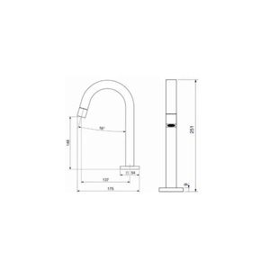 Torneira Tube Lavatorio Bica Baixa Mesa Quadratta Rose Gold  1/4 - Ouse Metais