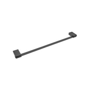Porta Toalha Exata Black Matte Bastao 60cm - Ouse Metais