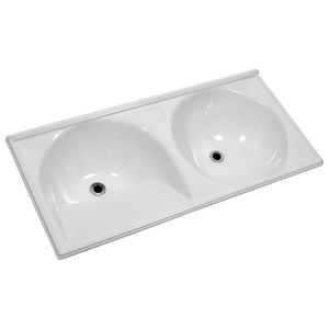 Tanque Decoralita Premium Branco Gelo Redondo 120x60 - Decoralita