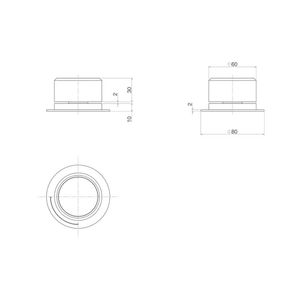 Acionamento Monocomando Mesa Redondo Deca You Inox - Deca
