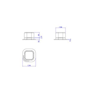 Acionamento Monocomando Mesa Quadrado Deca You Inox - Deca