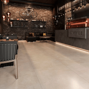 Porcelanato Tribeca Beige Satin Esmaltado Retificado 90,0x90,0 - Biancogres