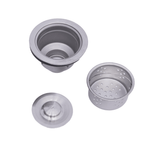 kit cuba cozinha gourmet e valvula com monocomando cromado premium  levo