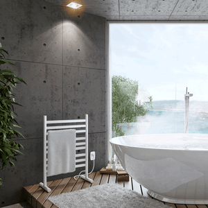 Porta Toalha Aquecido Essencial Mobile Branco Conceito 220v 53 X 76,3 X 26,2 Cm - Aquece Metais