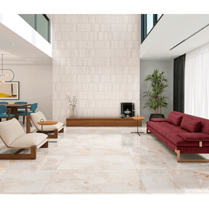 Porcelanato Esmaltado Ar30224 Lacombe Bianco Acetinado Retificado 30,0x121,0 - Damme