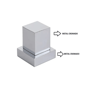 Acabamento Registro Quadrado Metal Cromado Padrão Deca - Levo