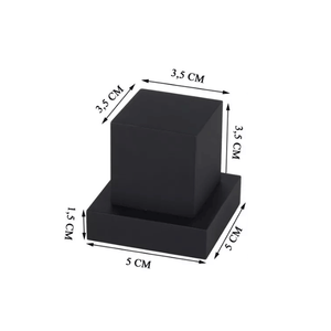 Acabamento Registro Quadrado Metal Black Matte Padrão Deca - Levo