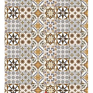 Revestimento Decor Geometrico Marron Português Acetinado Esmaltado Retificado 32x62 - Almeida