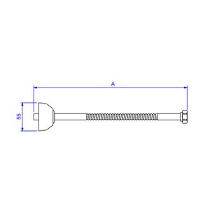Ligacao Flexivel  Malha Aço 40cm Gold - Deca