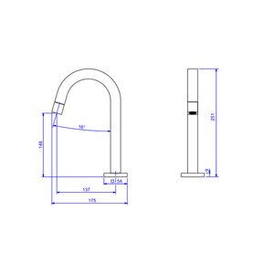 Tube Torneira De Mesa Bica Baixa Para Lavatório Corten Matte - Deca