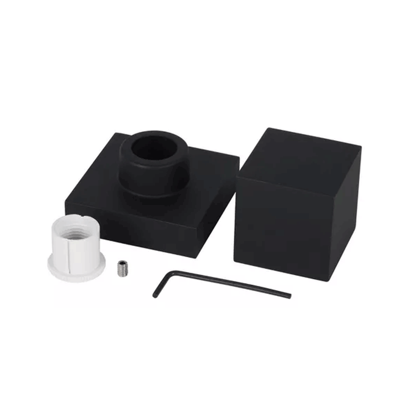 kit 8 acabamentos registro quadrado black matte padrao deca  levo