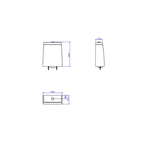 Caixa Acoplada C/ Dual Flux Lk Cinza Antracite - Deca