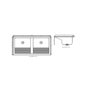 Tanque Decoralita Premium Verde Romano120x60 T120qvr (assentamento) - Decoralita