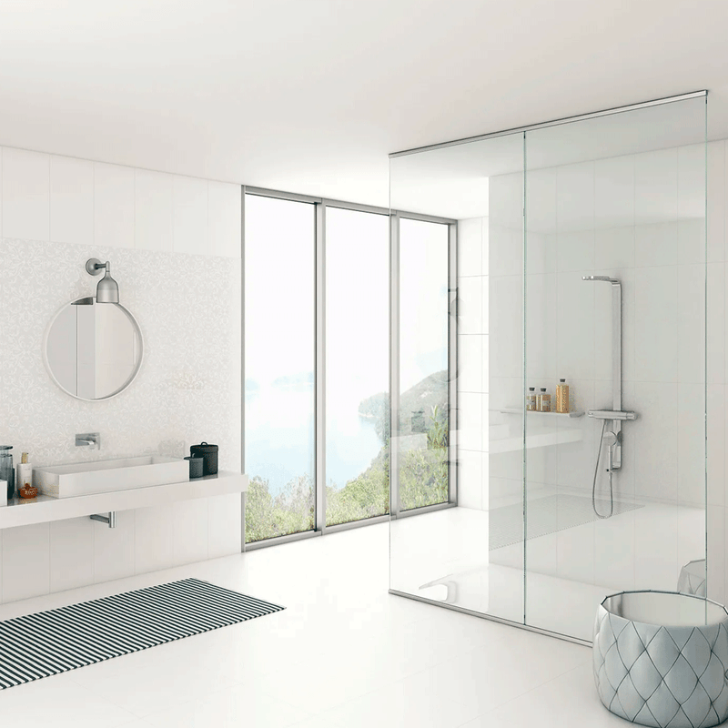 porcelanato classic white acetinado esmaltado retificado 720x720  via rosa