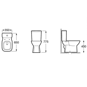 Kit Bacia Debba Classic Branco C/ Caixa 3/6 Lts+compl Instalacao+assento Pp Soft Close - Roca Louça