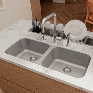 Dora Cuba Dupla 89,0x39x18,5 Aco Inox 304 C/ Valv Acetinado - Tramontina