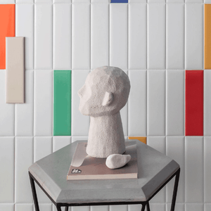 Revestimento Color Mind Vanilla Acetinado Esmaltado Bold 7,0x25,0 - Decortiles