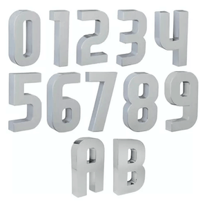 Letra Residencial Cromado B - Roper Plast