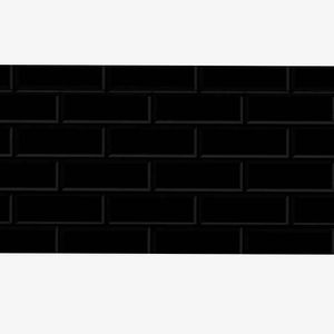 Revestimento Tijolo Decor Preto Brilhante Esmaltado Retificado 32x62 - Almeida