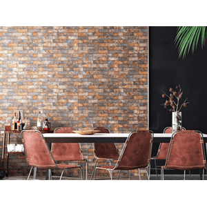Revestimento Tijolo Corten Decor Esmaltado Retificado 32,0x62,0 - Almeida