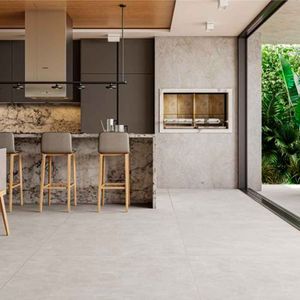 Porcelanato London Grey Natural Esmaltado Retificado 120x120 - Gaudi