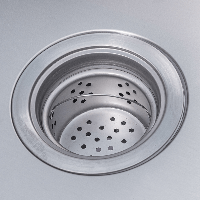 cuba cozinha gourmet aco inox luxo com valvula 60 x 42 cm e tabua  levo