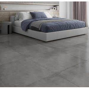 Piso Concret Gray Acetinado Esmaltado Retificado 75,5x75,5 - Bellacer