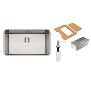 Cuba Quadrum Undermount Inox  C/ Acessorios 70,0x40,0x20,5  - Tramontina