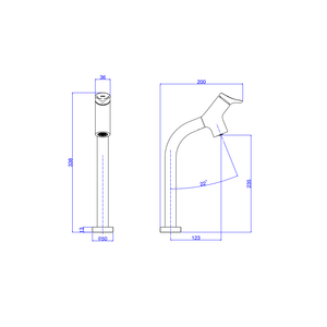 Misturador Monocomando De Mesa Bica Alta Para Lavatório Gama Cromado - Deca