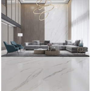 Porcelanato Calacata Altissimo Satin Acetinado Esmaltado Retificado 120,0x120,0 - Biancogres