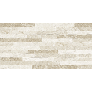 Revestimento Cagliari Beige Plus Acetinado Decor Esmaltado Retificado 37,0x74,0 - Fioranno