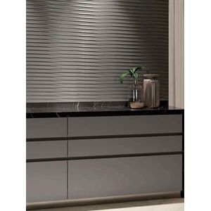 Porcelanato Minimalismo Bruto Decor Steel Dgr Mlx  Esmaltado Retificado 30,0x100,0 - Portinari
